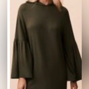 NWT Lou & Grey hooded mini dress Size S